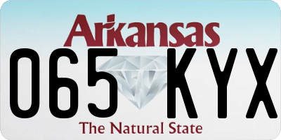 AR license plate 065KYX