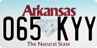 AR license plate 065KYY