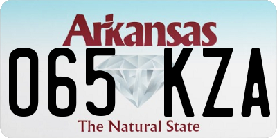 AR license plate 065KZA