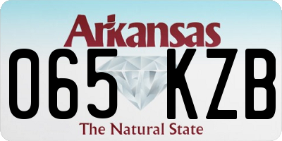 AR license plate 065KZB