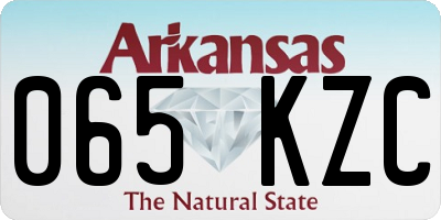 AR license plate 065KZC