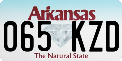 AR license plate 065KZD