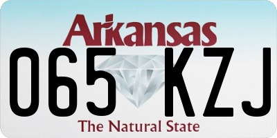 AR license plate 065KZJ