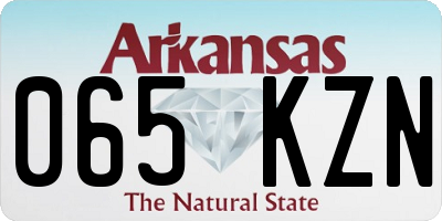 AR license plate 065KZN