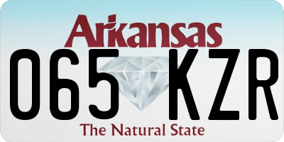 AR license plate 065KZR