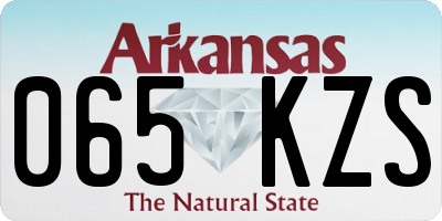 AR license plate 065KZS