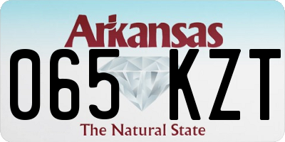 AR license plate 065KZT