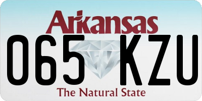AR license plate 065KZU