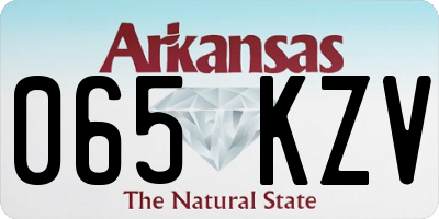 AR license plate 065KZV
