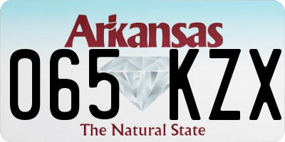 AR license plate 065KZX