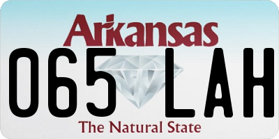 AR license plate 065LAH