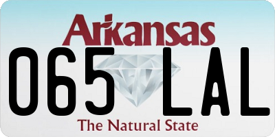AR license plate 065LAL