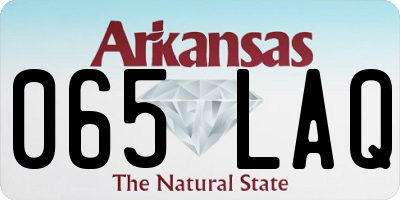 AR license plate 065LAQ
