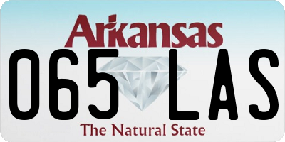 AR license plate 065LAS
