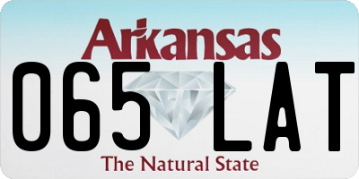 AR license plate 065LAT