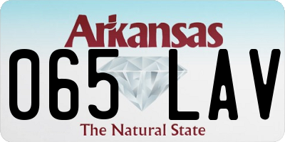 AR license plate 065LAV