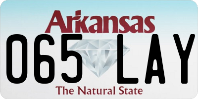 AR license plate 065LAY