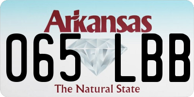 AR license plate 065LBB