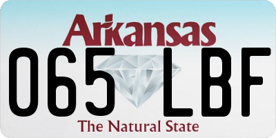 AR license plate 065LBF
