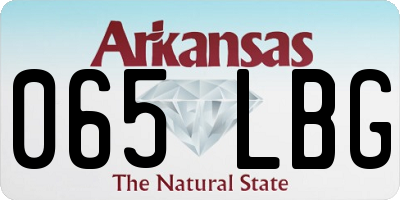 AR license plate 065LBG