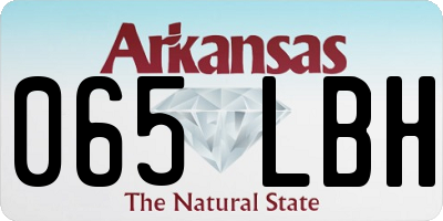 AR license plate 065LBH