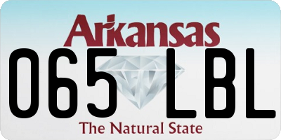 AR license plate 065LBL