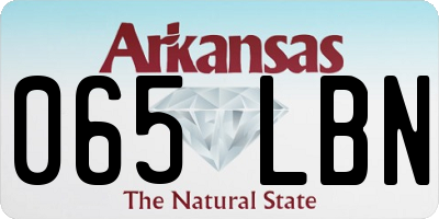 AR license plate 065LBN