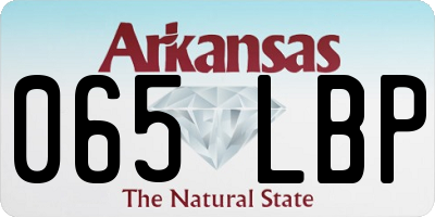 AR license plate 065LBP