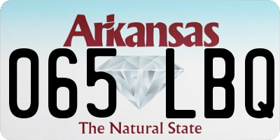 AR license plate 065LBQ