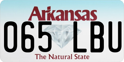 AR license plate 065LBU