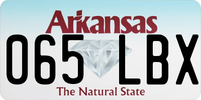AR license plate 065LBX