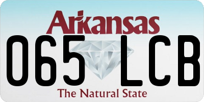 AR license plate 065LCB