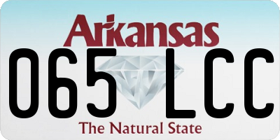 AR license plate 065LCC