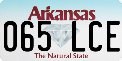AR license plate 065LCE