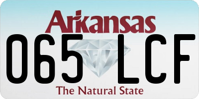 AR license plate 065LCF