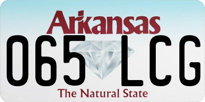 AR license plate 065LCG
