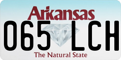 AR license plate 065LCH