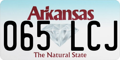 AR license plate 065LCJ