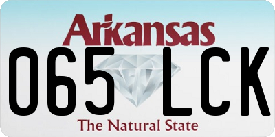 AR license plate 065LCK