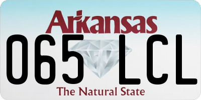 AR license plate 065LCL