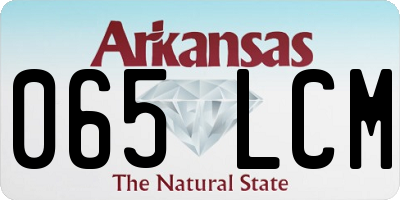 AR license plate 065LCM