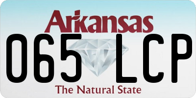 AR license plate 065LCP