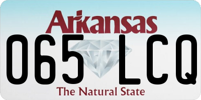 AR license plate 065LCQ