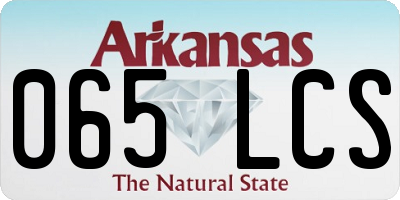 AR license plate 065LCS