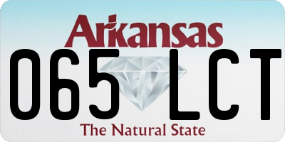 AR license plate 065LCT