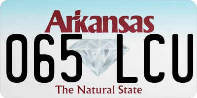 AR license plate 065LCU