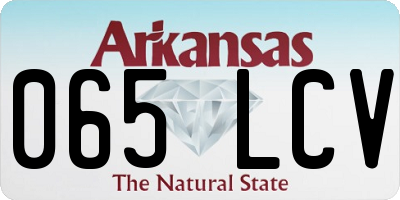 AR license plate 065LCV
