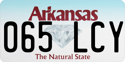 AR license plate 065LCY
