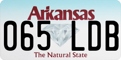 AR license plate 065LDB