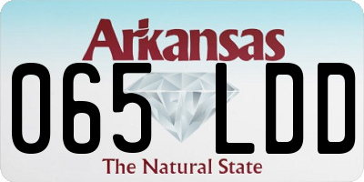 AR license plate 065LDD